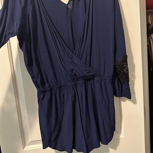 Navy Express Romper